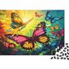 4A5W8E3N Puzzle 1000 Pezzi Farfalle Colorate per Adulti Carta Spessa Decorazione Artistica Educativa Rompicapo Farfalla 38x26cm/1000pcs