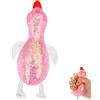 Nexoria Simpatica palla antistress da zucchero, giocattolo antistress, anatra, giocattolo elastico morbido, con riempimento unico di zucchero, per ragazzi e ragazze (D)