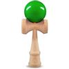 Ganzoo Kendama in faggio Verde e Legno, Giocattolo Tradizionale Giapponese per abilita e destrezza, Palla con Foro collegata con Laccio in Nylon, 3 Tazze e Perno, 16 cm, Diametro Sfera 6 cm, 144 g