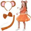 Healvian 1 Set Di Cerchietto Con Orecchie Tuta Kit Di Costume Coda Accessori Per Costume Animale Del Cartone Animato Per Halloween Cosplay Cartone Animato Scenario