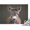 4A5W8E3N Puzzle 1000 pezzi asino animale per adulti paper puzzle educativo decorazione rilassante 38x26cm/1000pcs