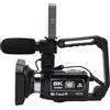 Yanmis Videocamera 8K per Riprese, Videocamera 64MP con WiFi e Visione Notturna, Fotocamera per Vlogging con Zoom Digitale 18X con Touchscreen, Funzione Webcam, Microfono Esterno, Stabilizzatore, 32GB
