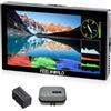 FEELWORLD P6X Monitor DSLR da 5,5 pollici 1000nit in alluminio con batteria F750 e borsa Touchscreen Alta luminosità Forma d'onda portatile HDR 4K Ingresso e uscita HDMI 3D LUT Out Peso 249g