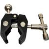 XAGMODSHN Supporto girevole per morsetto testa filettato da 1/4 pollici per telefono con fotocamera d ' azione Supporto per illuminazione da studio con morsetto per fotocamera in metallo leggero a LED