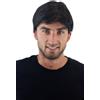 WIG ME UP - Parrucca Uomo Corta Giovanile Disinvolta Alla moda Nero Toupet Nuova GFW1168-1B