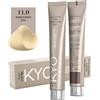 KYO Colore per capelli 100ml + ossigeno 150 ml by kyo, AMMONIA FREE E PPD FREE con collagene Marino e cheratina (11.0 Biondo Platino Extra)