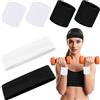 BTIYMU Fascia Capelli Donna con Polsino Sportivo Antisudore, Fasce per Capelli Donna Sport Trucco Sportiva Yoga Skincare Nera Bianca, Headband Unisex Polsini Tergisudore Fascette Antiscivolo Elastica