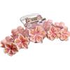 Cosblisvia 10.5 CM Resina Fermaglio per Capelli Fiore di Ciliegio Donna Elegante Accessorio per Sposa Adolescente Donna per Matrimonio Ufficio Vacanza al Mare Rosa