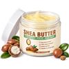 Bellifluous Burro di Karitè Puro, 227g Non Raffinato Burro di Karite per corpo, viso e capelli, Crema riparatrice e idratante con vitamine A, E e F, Shea Butter Adatto a tutti i tipi di pelle