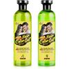 ABYAN Gel colorante per capelli - 500 ml (2 flaconi) Formula Easy Mix - Tintura per capelli vibrante a lunga durata (black, large)