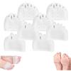 Aosrioylt Separatori Dita in Silicone Hyggear for Donne E Uomini, Cuscinetto Correttore for Alluce Valgo, Separatori Dita in Gel Traspiranti E Morbidi for Dita Sovrapposte(White*4)