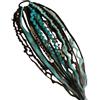 Generic Estensione Treccia Coda Di Cavallo - Trascico Di Volume Dreadlocks, Estensione Della Coda Di Cavallo Boho Dreadlocks Per Donne Ragazze Costume Festa Cosplay Performance Quotidiana Viaggi Incontro