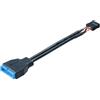Akasa Cavo adattatore Akasa interno Usb 3.0 / Usb 2.0 0,15m [AK-CBUB19-10BK]