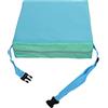 Chickwin Cuscino Rialzo Sedia per Bambini, Kawaii Cuscino Alzasedia per Bambini, Smontabile, Regolabile, Lavabile, con Cinghie per Sedia (Blu,32x32x8cm)