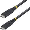 StarTech.com Cavo USB4 da 1m, 40 Gbps, Cavo USB-C certificato USB-IF, 240W PD, 8K 60Hz / 4K 240 Hz DP2.1 DP40, Rivestimento in