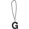 TUCKBOLD Pendente Per Specchietto Auto Lettera G Strass Diamanti Nero 1 Pz | Materiale: Metallo E Strass, Universale, Elimina Stanchezza Visiva, Per Decorazione Interna, Regalo Per Feste.