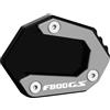 Modeer Compatibile con B&M&W F800GS 2023 2024 | F800GS Adventure 2023 2024 moto CNC cavalletto laterale piedi piedi cuscinetti di estensione f800 gs f 800 gsa accessori (grigio)