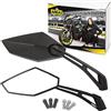 Area1 Specchio retrovisore set compatibile con Moto Guzzi Griso 850, 1100, 1200 (V39)