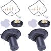 Slakerbe Kit di riparazione carburatore 2 pezzi compatibile con VT 600 C Shadow PC21 1988-1998 sostituisce 9926751