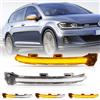POPMOTORZ Frecce LED Specchietto, 2 Pezzi Dinamiche Indicatore di Direzione per Specchietto Retrovisore per VW Golf 7 Golf 7.5 Golf 7 R-line Golf 7 GTI Golf Sportsvan E-Golf T-ouran 2, Trasparente