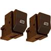 Eofooq Finestrino Pulsantiera Controllo Interruttore di comando alzacristallo elettrico per Seat Cordoba Saloon 6K2 Ibiza Hatchback 6K1 1999-2002 6X0 959 855B 6X0959855B Interruttore Controllo Finestra(2 pie