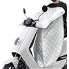 Favoto Coprigambe per Scooter Parasole Estivo - Coperta per Scooter Impermeabile con Strisce Riflettenti Universale per Veicoli a Due Ruote a Pedale Argento