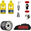 farbrothersonline COMPATIBILE CON SYM FIDDLE 125 KIT TAGLIANDO SCOOTER B-(ARDAHL) SINTETICO 2LT OLIO 10W-40 XTM+FILTRI+CANDELA CAMBIO LUBRIFICANTE MOTORE ALTE PRESTAZIONI MANUTENZIONE COMPLETA FAI DA TE