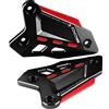 Modeer Per kawasaki Z 900 2018-2025 Z900SE 2022-2025 Moto CNC Poggiapiedi Pedale Protezione Foot Peg Heel Plates Guard Cover z900 se z900 Accessori (nero-rosso)