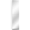 HOMCOM Scarpiera 5 Ripiani, Ante Reversibili, Chiusura Ammortizzata, Specchio, Colore Bianco. | Aosom Italy