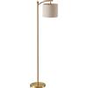 HOMCOM Lampada da Terra a LED con Telecomando, Luce Regolabile su 11 Colori di Temperatura e 11 Luminosità, Oro | Aosom Italy