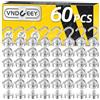 VNDUEEY Confezione da 60 ganci magnetici resistenti, 11,3 kg, ganci magnetici in metallo per crociera, cucina, garage, aula e ufficio
