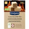 STARWAX Cubi accendifuoco XXL, set da 34