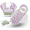 Natissy Salvaslip riutilizzabili con stampa antiscivolo in cotone organico per (Tender Love, Small)