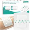 NELLHOMY Cerotti per doccia, impermeabili, sterili, 10 x 10 cm, 15 pezzi di medicazione sterile per ferite con cuscino a ventosa, trasparenti, impermeabili, per sport, nuoto e doccia, confezionati