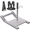 Kipika Slitta per pesi in acciaio inox per allenamento della forza fitness, miglioramento della velocità ed esercizi atletici, compatibile con dischi da 2,5 cm e 5,1 cm