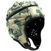 Ronyme Casco Bambini Imbottitura EVA Protezione Urti Ventilazione Regolazione Cinturino Comfort Elasticità Indicato per Rugby Calcio Allenamento Bambini Ragazzi Competizioni Sportive, Verde Mimetico