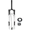 LHHL Forcella Ammortizzata ad Aria per MTB 26/27,5/29pollici Corsa 120mm Forcell Anteriore per Bicicletta Tubo Dritto QR 9mm Regolazione del Ritorno(White,27.5'')