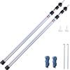 your GEAR 2 aste telescopiche in alluminio da 90 a 230 cm, asta telescopica per tenda in alluminio, asta di supporto con 2 aste