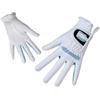 GFDSGRE Guanti Golf Guanti da golf traspiranti regolabili donna, mano sinistra e destra, tessuto in fibra, sport all'aria aperta(White,18)