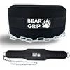BEAR GRIP - Cintura ponderata per allenamento di forza, bodybuildng (nero/nero)