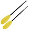 YUKOFE Doppia estremità regolabile in fibra di vetro Paddle Standup Paddles Premium in lega di alluminio surf Kayak barca gonfiabile Sport acquatici giallo blu bianco 215 225 cm (215-225cm)