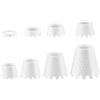 Tsawntd 8 Pezzi Tee da Golf simulatore, 8 Dimensioni 0, 4-2 pollici/1-5 cm di Altezza Tee da Golf simulatore per Interni ed Esterni Pratica Training Turf Driving Range (Bianco) Interno per