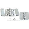 PARACHINISHOP Cerniera con COPRIVITI Inox AISI 316 MM 35.7x40 Accessori Barca Nautica