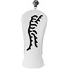 Teruyol Golf Club Head Cover Accessorio Golf Club Driver Legno Copertura in Pelle PU Morbida E Resistente Traspirante Protettivo Adatto a Uomini Donne Partita, Bianco, S