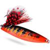 Allthingstore Esca a cucchiaino in metallo a forma di S, 7,5 cm, 17 g, con rivestimento completo per lanciare a lunga distanza in scenari di pesca d'acqua dolce e salata per spigola, luccio, pesce persico specie A