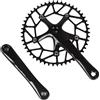 GHKsdgET pedivella, Guarnitura for Bici da Corsa a Scatto Fisso, pedivelle Pista(Silver 52t 130bcd)