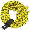 Homyl Towing Rope Intrecciato 16 Fili con Galleggianti E Ganci in Acciaio Inox Resistente per Uso in Acqua Dolce E Salata Adatto per Traino Ciambelle Barca Sport Estivi, Giallo+Nero, 18M 6K