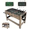 RELAX4LIFE Tavolo Multigioco 2 in 1, Calcio Balilla e Biliardo con 26 Giocatori & Stecche & Palline, Cambio Rapido, Accessori Completi, per 2-4 Adulti e Bambini