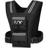 FUFF Gilet ponderato regolabile - 20 libbre / 30 libbre / 40 libbre con strisce riflettenti Gilet ponderato per allenamento di forza, corsa, camminata