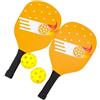 Générique Racket a sfera di sottaceti, pagaie da pong - Set di racchette da pong all'aperto,Kit ad alte prestazioni con 2 pagaie e 2 palle, attrezzatura sportiva da uomo, donna